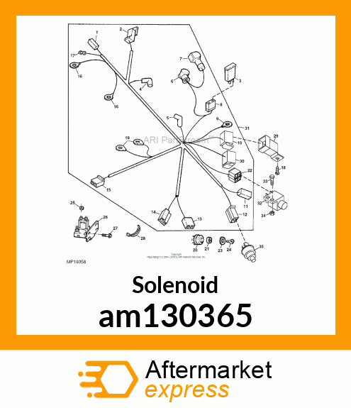 STARTING AID SOLENOID, STARTER SOLE am130365