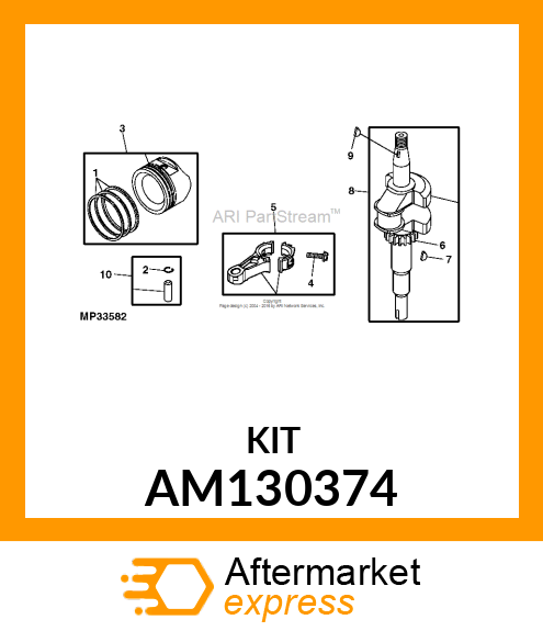 KIT, RING STANDARD AM130374