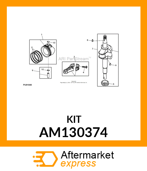 KIT, RING STANDARD AM130374