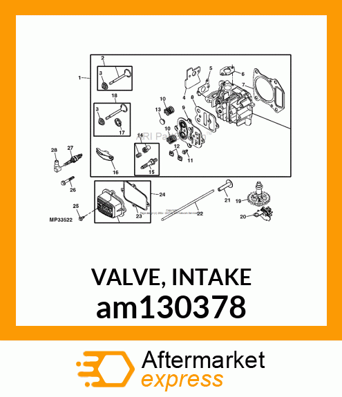 VALVE, INTAKE am130378