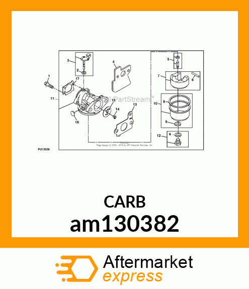 CARBURETOR am130382