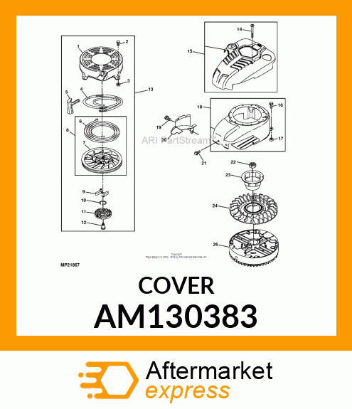 Cover - COVER, BLOWER HOUSING AM130383