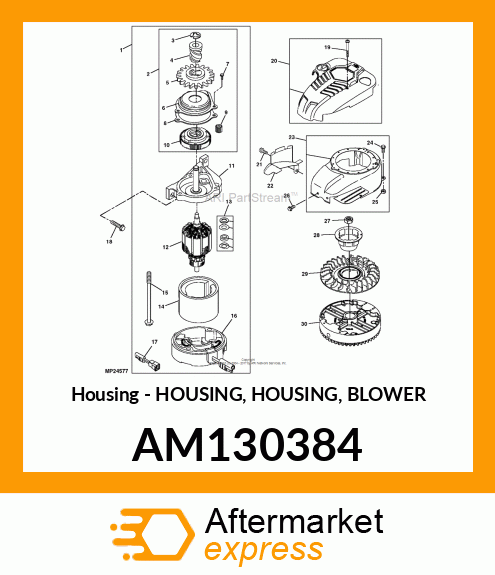 Housing - HOUSING, HOUSING, BLOWER AM130384