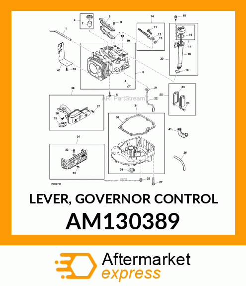 LEVER, GOVERNOR CONTROL AM130389