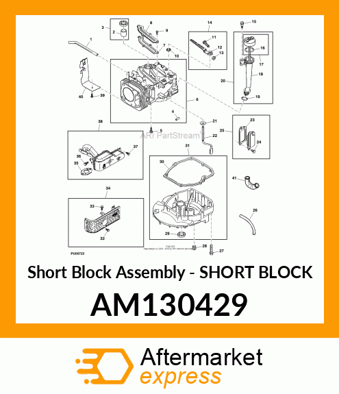 Short Block Assembly - SHORT BLOCK AM130429