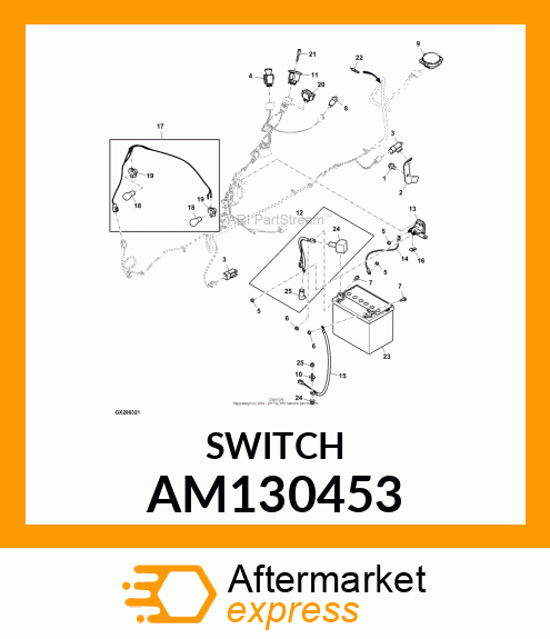 SWITCH, NC/NC TWIST MOUNT SEAT AM130453