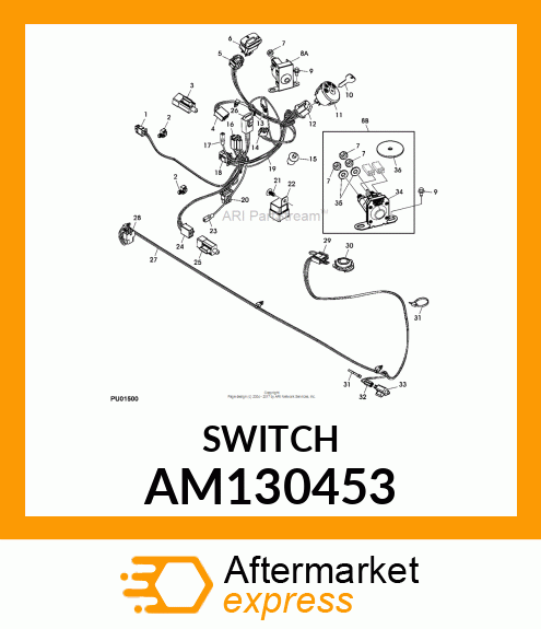 SWITCH, NC/NC TWIST MOUNT SEAT AM130453