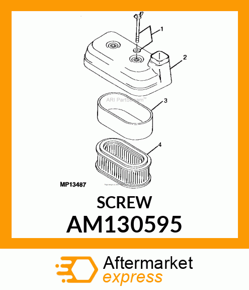 BOLT, W/WASHER AM130595