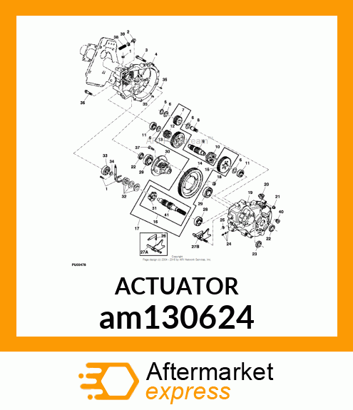 KIT, SHIFT ACTUATOR AND SHIFT ROD am130624