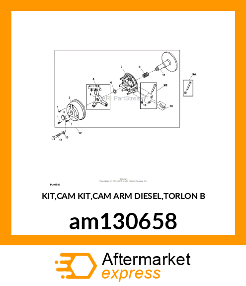 KIT,CAM KIT,CAM ARM DIESEL,TORLON B am130658