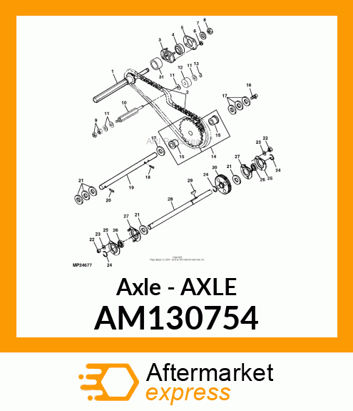 Axle AM130754