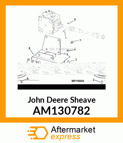 SHEAVE, WELDED GEARBOX(PAINTED) AM130782