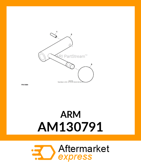 ARM, ARM, WELDED PTO M AM130791