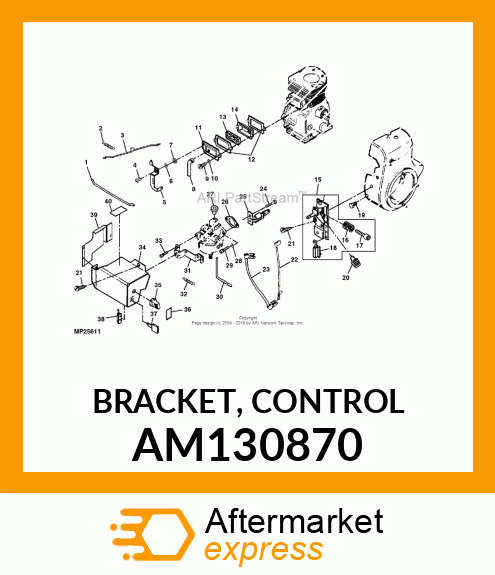 BRACKET, CONTROL AM130870