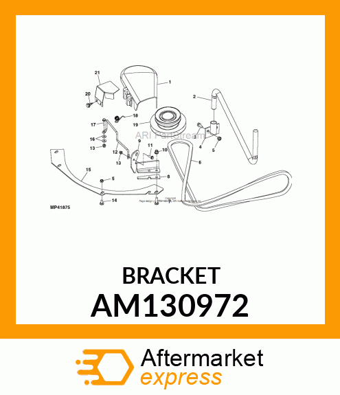 POWERFLOW, FRONT MOUNTING BRACKET AM130972