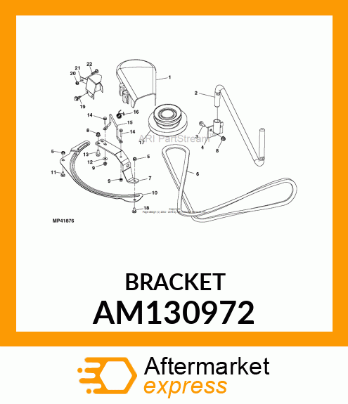 POWERFLOW, FRONT MOUNTING BRACKET AM130972