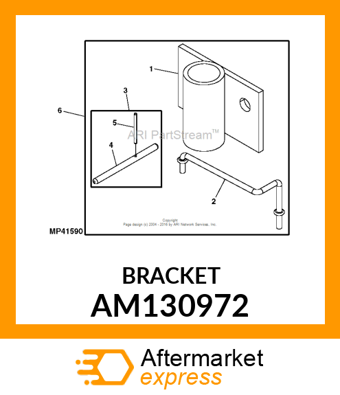 POWERFLOW, FRONT MOUNTING BRACKET AM130972