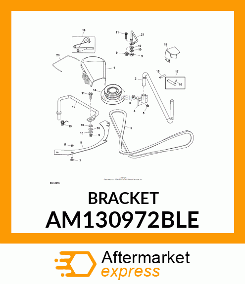 POWERFLOW, FRONT MOUNTING BRACKET AM130972BLE