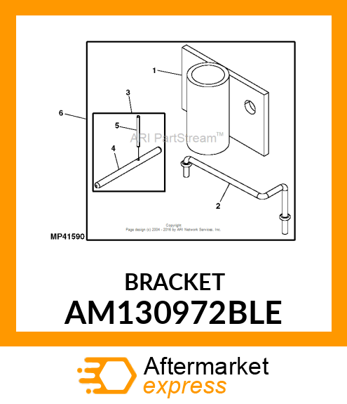 POWERFLOW, FRONT MOUNTING BRACKET AM130972BLE