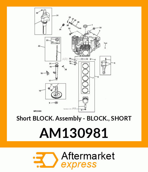 Short Block Asm AM130981