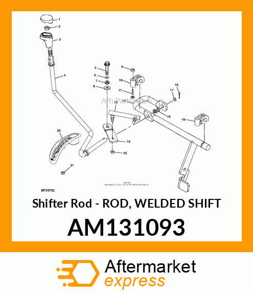 Shifter Rod AM131093