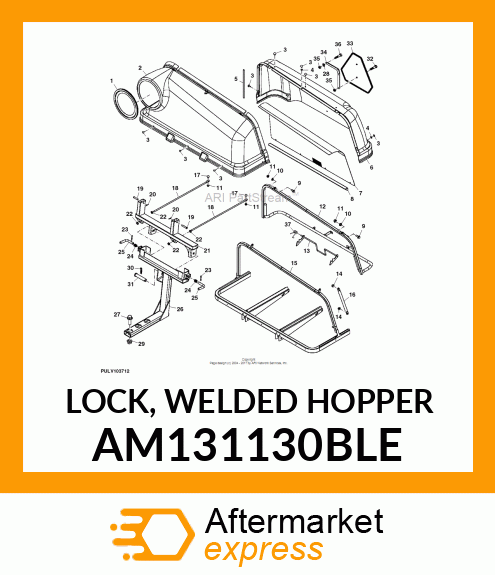 LOCK, WELDED HOPPER AM131130BLE