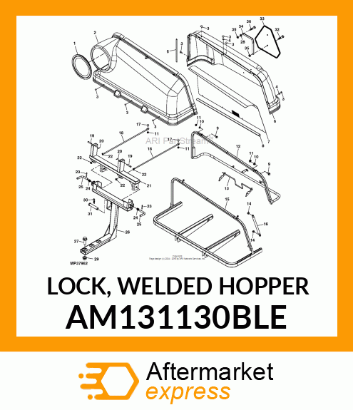 LOCK, WELDED HOPPER AM131130BLE