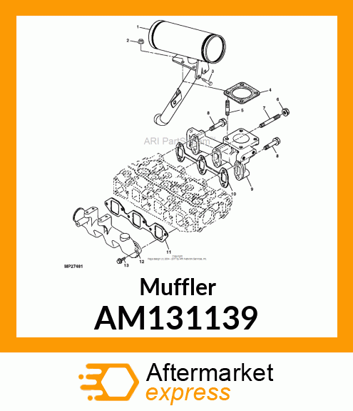 Muffler AM131139