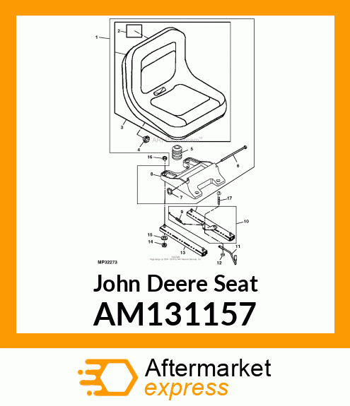 SEAT, DELUXE AM131157