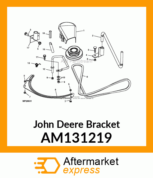 BRACKET, FRONT MOUNTING (POWERFLOW) AM131219