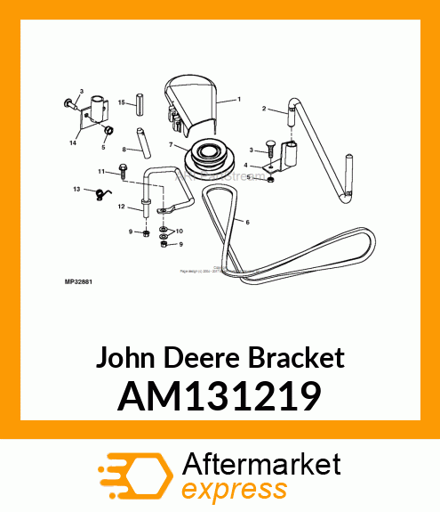 BRACKET, FRONT MOUNTING (POWERFLOW) AM131219