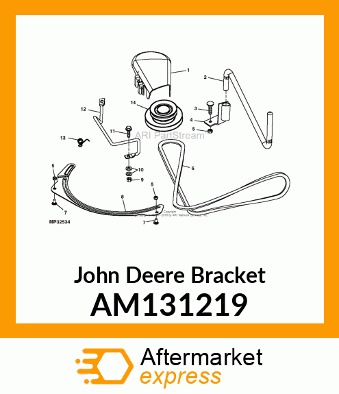 BRACKET, FRONT MOUNTING (POWERFLOW) AM131219