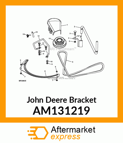 BRACKET, FRONT MOUNTING (POWERFLOW) AM131219