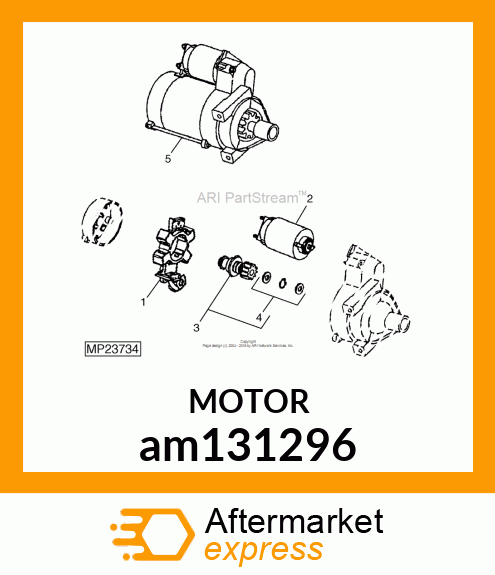 STARTER MOTOR, STARTER am131296