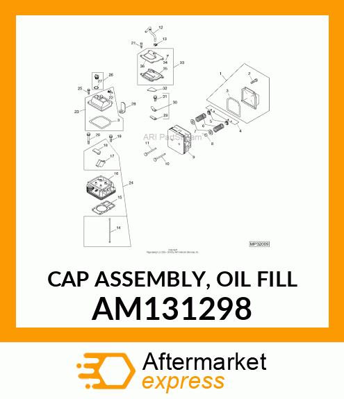 CAP ASSEMBLY, OIL FILL AM131298