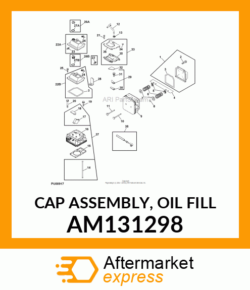 CAP ASSEMBLY, OIL FILL AM131298