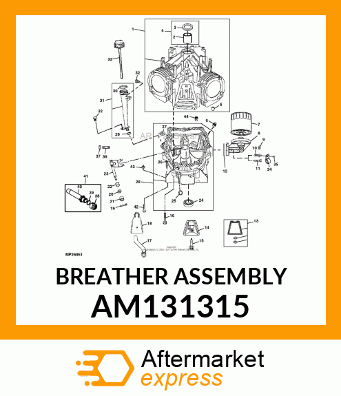 BREATHER ASSEMBLY AM131315