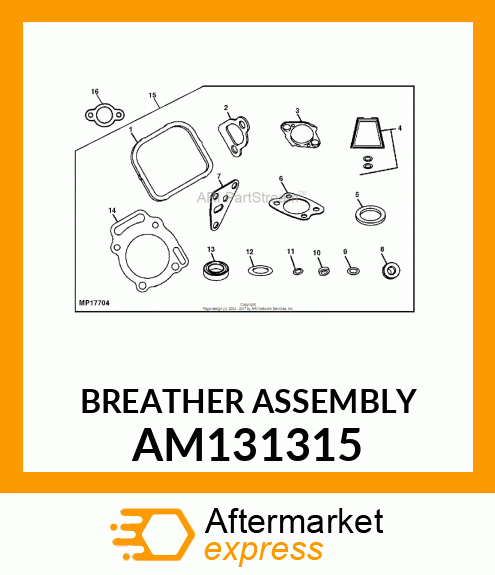 BREATHER ASSEMBLY AM131315