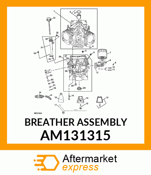 BREATHER ASSEMBLY AM131315