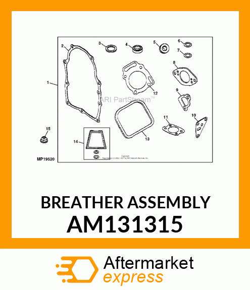 BREATHER ASSEMBLY AM131315