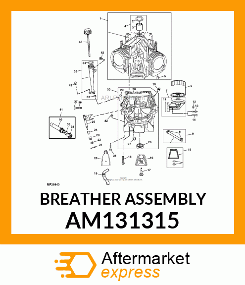 BREATHER ASSEMBLY AM131315