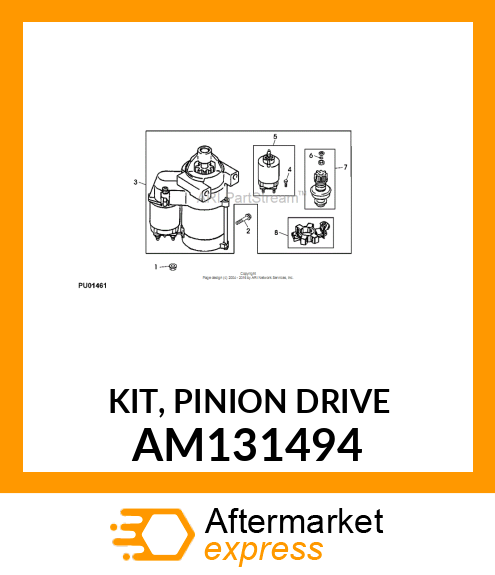 KIT, PINION DRIVE AM131494