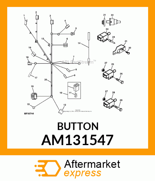 COVER, SWITCH (W/BUTTON) AM131547