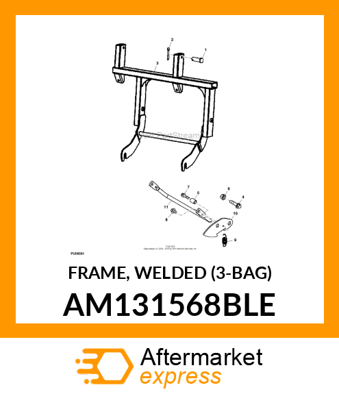 FRAME, FRAME, WELDED 3 AM131568BLE