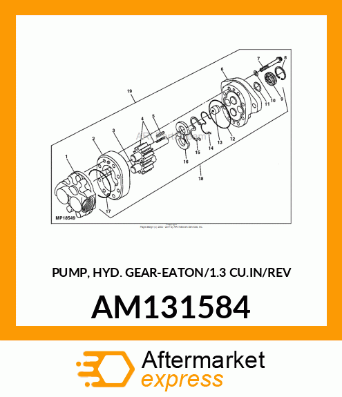 PUMP, HYD. GEAR AM131584