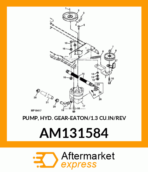 PUMP, HYD. GEAR AM131584