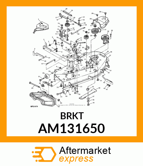 BRAKE, MOWER ASSY (46") AM131650