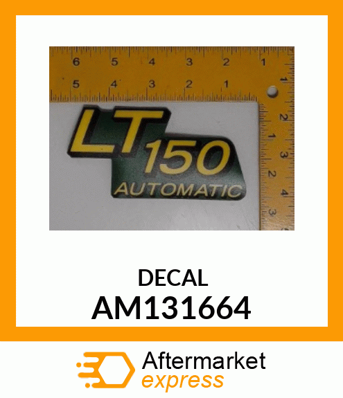 LABEL KIT, KIT, MODEL LABEL LT150 A AM131664