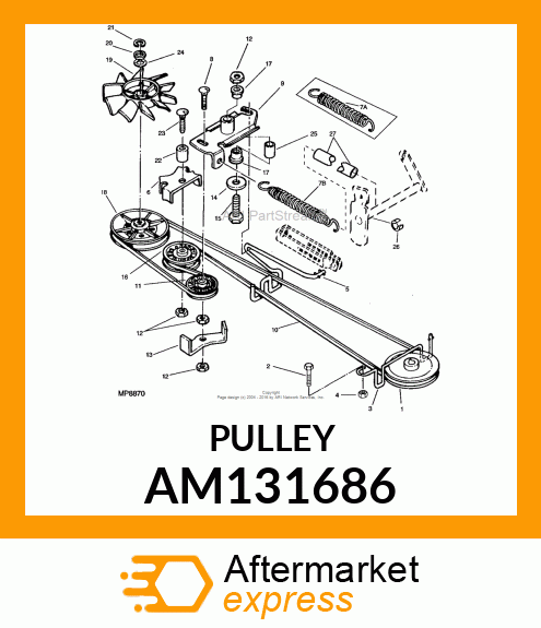 SHEAVE, WELDED ENGINE (KAWASAKI LC) AM131686