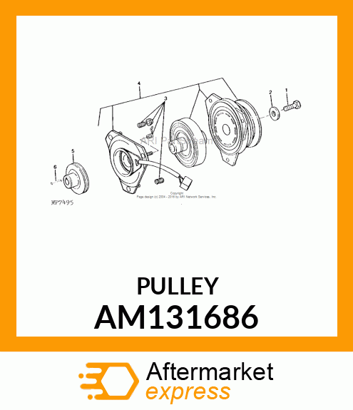 SHEAVE, WELDED ENGINE (KAWASAKI LC) AM131686